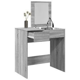 Tocador con espejo gris Sonoma 73x46,5x120 cm de , Tocadores para dormitorios - Ref: Foro24-848225, Precio: 83,94 €, Descuent...