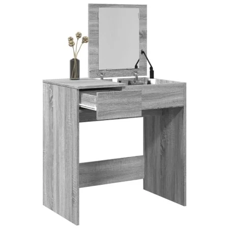Dresser with Sonoma gray mirror 73x46.5x120 cm by , Bedroom Dressers - Ref: Foro24-848225, Price: 83,94 €, Discount: %