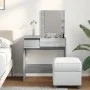 Frisiertisch mit grauem Sonoma-Spiegel 73x46,5x120 cm von , Schlafzimmerkommoden - Ref: Foro24-848225, Preis: 83,94 €, Rabatt: %