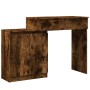 Frisiertisch mit LED-Lichtern in rauchiger Eiche 115x37x110,5 cm. von , Schlafzimmerkommoden - Ref: Foro24-848231, Preis: 118...