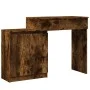Tocador con luces LED roble ahumado 115x37x110,5 cm de , Tocadores para dormitorios - Ref: Foro24-848231, Precio: 116,73 €, D...