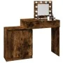 Frisiertisch mit LED-Lichtern in rauchiger Eiche 115x37x110,5 cm. von , Schlafzimmerkommoden - Ref: Foro24-848231, Preis: 116...