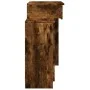 Dresser with smoked oak LED lights 115x37x110.5 cm by , Bedroom Dressers - Ref: Foro24-848231, Price: 116,73 €, Discount: %