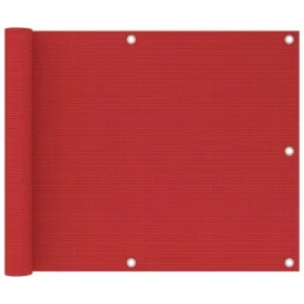 HDPE balcony awning red 75x600 cm by vidaXL, Umbrellas - Ref: Foro24-311007, Price: 16,40 €, Discount: %