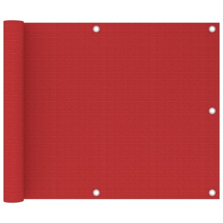HDPE balcony awning red 75x600 cm by vidaXL, Umbrellas - Ref: Foro24-311007, Price: 20,52 €, Discount: %