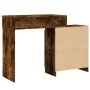 Tocador con luces LED roble ahumado 115x37x110,5 cm de , Tocadores para dormitorios - Ref: Foro24-848231, Precio: 116,73 €, D...