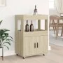 Engineered wood bar cart in Sonoma oak, 60x39.5x89 cm by , Sideboards - Ref: Foro24-848271, Price: 106,93 €, Discount: %