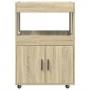 Engineered wood bar cart in Sonoma oak, 60x39.5x89 cm by , Sideboards - Ref: Foro24-848271, Price: 110,90 €, Discount: %