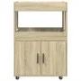 Engineered wood bar cart in Sonoma oak, 60x39.5x89 cm by , Sideboards - Ref: Foro24-848271, Price: 106,93 €, Discount: %