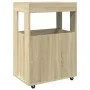 Engineered wood bar cart in Sonoma oak, 60x39.5x89 cm by , Sideboards - Ref: Foro24-848271, Price: 106,93 €, Discount: %