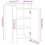 Ingenieurholz-Sideboard Eiche Sonoma 45x35x75 cm von , Sideboards - Ref: Foro24-848397, Preis: 61,00 €, Rabatt: %