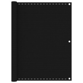 Black HDPE balcony awning 120x300 cm by vidaXL, Umbrellas - Ref: Foro24-311036, Price: 17,25 €, Discount: %