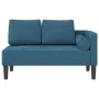 Sofá diván con cojines terciopelo azul de , Divanes - Ref: Foro24-4007570, Precio: 138,91 €, Descuento: %