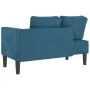 Sofá diván con cojines terciopelo azul de , Divanes - Ref: Foro24-4007570, Precio: 138,91 €, Descuento: %