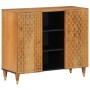 Armario auxiliar madera maciza de mango 90x33x75 cm de , Almacenamiento para CD y DVD - Ref: Foro24-358312, Precio: 181,95 €,...