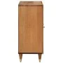 Solid mango wood auxiliary cabinet 90x33x75 cm by , CD and DVD storage - Ref: Foro24-358312, Price: 180,65 €, Discount: %