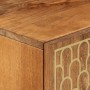 Armario auxiliar madera maciza de mango 90x33x75 cm de , Almacenamiento para CD y DVD - Ref: Foro24-358312, Precio: 181,95 €,...