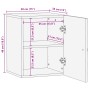 Massives Mangoholz-Wandbadezimmerschrank 38x33x48 cm von , Badezimmermöbel - Ref: Foro24-358304, Preis: 73,51 €, Rabatt: %
