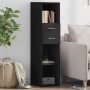 Hoher schwarzer Schrank aus Ingenieurholz, 30x42,5x124 cm. von , Sideboards - Ref: Foro24-846153, Preis: 71,70 €, Rabatt: %