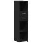 Tall black engineered wood sideboard 30x42.5x124 cm by , Sideboards - Ref: Foro24-846153, Price: 70,76 €, Discount: %