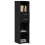 Tall black engineered wood sideboard 30x42.5x124 cm by , Sideboards - Ref: Foro24-846153, Price: 70,76 €, Discount: %