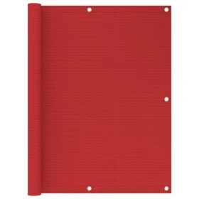 Balcony awning in red HDPE 120x500 cm by vidaXL, Umbrellas - Ref: Foro24-311014, Price: 13,21 €, Discount: %