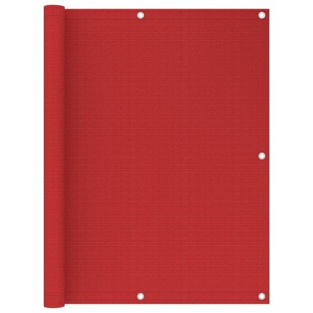 Toldo para balcón HDPE rojo 120x500 cm