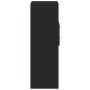 Tall black engineered wood sideboard 30x42.5x124 cm by , Sideboards - Ref: Foro24-846153, Price: 71,70 €, Discount: %