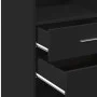 Tall black engineered wood sideboard 30x42.5x124 cm by , Sideboards - Ref: Foro24-846153, Price: 70,76 €, Discount: %