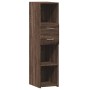 Aparador alto madera de ingeniería marrón roble 30x42,5x124 cm de , Aparadores - Ref: Foro24-846158, Precio: 65,17 €