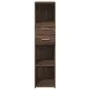 Aparador alto madera de ingeniería marrón roble 30x42,5x124 cm de , Aparadores - Ref: Foro24-846158, Precio: 64,44 €, Descuen...