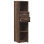 Aparador alto madera de ingeniería marrón roble 30x42,5x124 cm de , Aparadores - Ref: Foro24-846158, Precio: 65,17 €