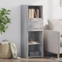 Hoher Schrank aus Sonoma-Eiche in Grau aus Ingenieurholz, 40x42,5x124 cm. von , Sideboards - Ref: Foro24-846164, Preis: 68,20...
