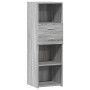 Hoher Schrank aus Sonoma-Eiche in Grau aus Ingenieurholz, 40x42,5x124 cm. von , Sideboards - Ref: Foro24-846164, Preis: 68,20...