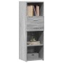 Hoher Schrank aus Sonoma-Eiche in Grau aus Ingenieurholz, 40x42,5x124 cm. von , Sideboards - Ref: Foro24-846164, Preis: 68,20...