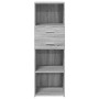 Hoher Schrank aus Sonoma-Eiche in Grau aus Ingenieurholz, 40x42,5x124 cm. von , Sideboards - Ref: Foro24-846164, Preis: 68,20...