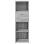 Tall Sonoma Gray Engineered Wood Sideboard 40x42.5x124 cm by , Sideboards - Ref: Foro24-846164, Price: 67,37 €, Discount: %