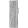 Tall Sonoma Gray Engineered Wood Sideboard 40x42.5x124 cm by , Sideboards - Ref: Foro24-846164, Price: 67,37 €, Discount: %