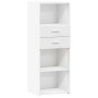 Hoher Schrank aus weißem Ingenieurholz 45x42,5x124 cm. von , Sideboards - Ref: Foro24-846166, Preis: 76,99 €, Rabatt: %