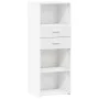 Tall white engineered wood sideboard 45x42.5x124 cm by , Sideboards - Ref: Foro24-846166, Price: 76,05 €, Discount: %