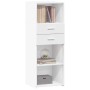 Hoher Schrank aus weißem Ingenieurholz 45x42,5x124 cm. von , Sideboards - Ref: Foro24-846166, Preis: 76,99 €, Rabatt: %