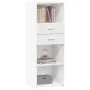 Tall white engineered wood sideboard 45x42.5x124 cm by , Sideboards - Ref: Foro24-846166, Price: 76,05 €, Discount: %