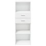 Hoher Schrank aus weißem Ingenieurholz 45x42,5x124 cm. von , Sideboards - Ref: Foro24-846166, Preis: 76,99 €, Rabatt: %