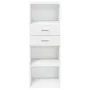 Tall white engineered wood sideboard 45x42.5x124 cm by , Sideboards - Ref: Foro24-846166, Price: 76,05 €, Discount: %