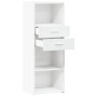 Tall white engineered wood sideboard 45x42.5x124 cm by , Sideboards - Ref: Foro24-846166, Price: 76,99 €, Discount: %