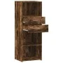 Tall smoked oak engineered wood sideboard 45x42.5x124 cm by , Sideboards - Ref: Foro24-846170, Price: 76,33 €, Discount: %