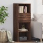 Hoher Schrank aus braunem Eichen-Ingenieurholz, 45x42,5x124 cm. von , Sideboards - Ref: Foro24-846172, Preis: 92,60 €, Rabatt: %
