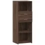 Aparador alto madera de ingeniería marrón roble 45x42,5x124 cm de , Aparadores - Ref: Foro24-846172, Precio: 91,16 €, Descuen...