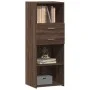 Aparador alto madera de ingeniería marrón roble 45x42,5x124 cm de , Aparadores - Ref: Foro24-846172, Precio: 91,16 €, Descuen...