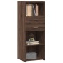 Hoher Schrank aus braunem Eichen-Ingenieurholz, 45x42,5x124 cm. von , Sideboards - Ref: Foro24-846172, Preis: 92,60 €, Rabatt: %
